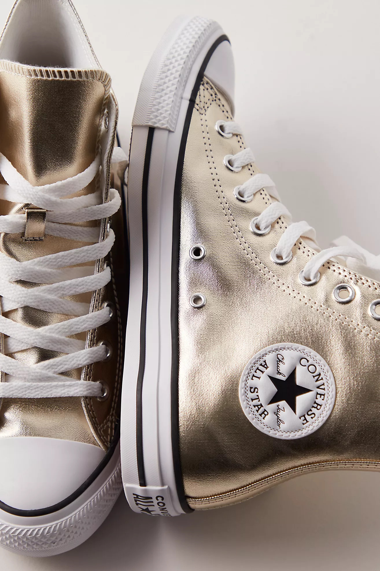Chuck Taylor All Star Metallic High-Top Sneakers | Free People (Global - UK&FR Excluded)