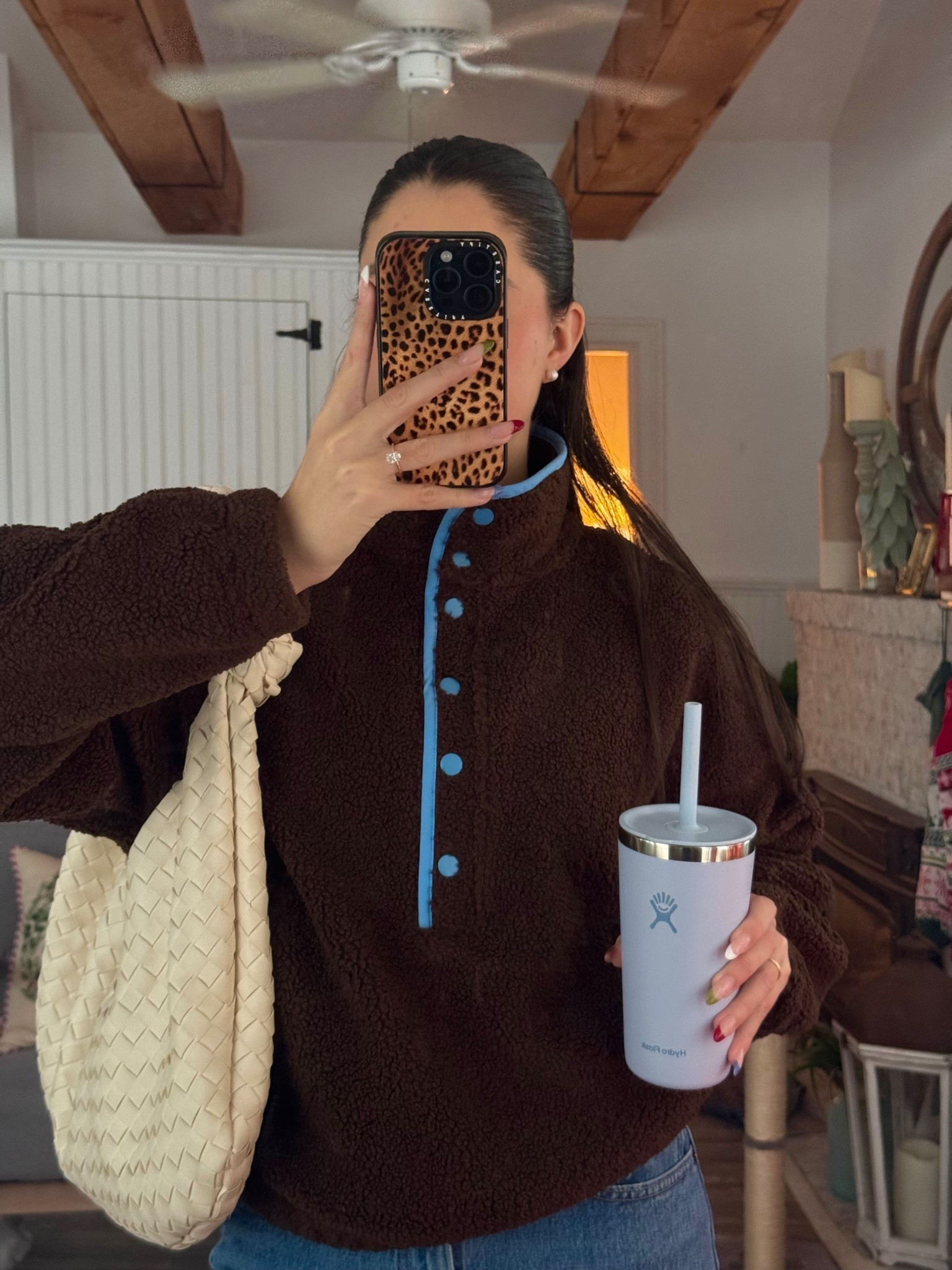 Sherpa is size medium!! 
(I sized up for a comfier fit)