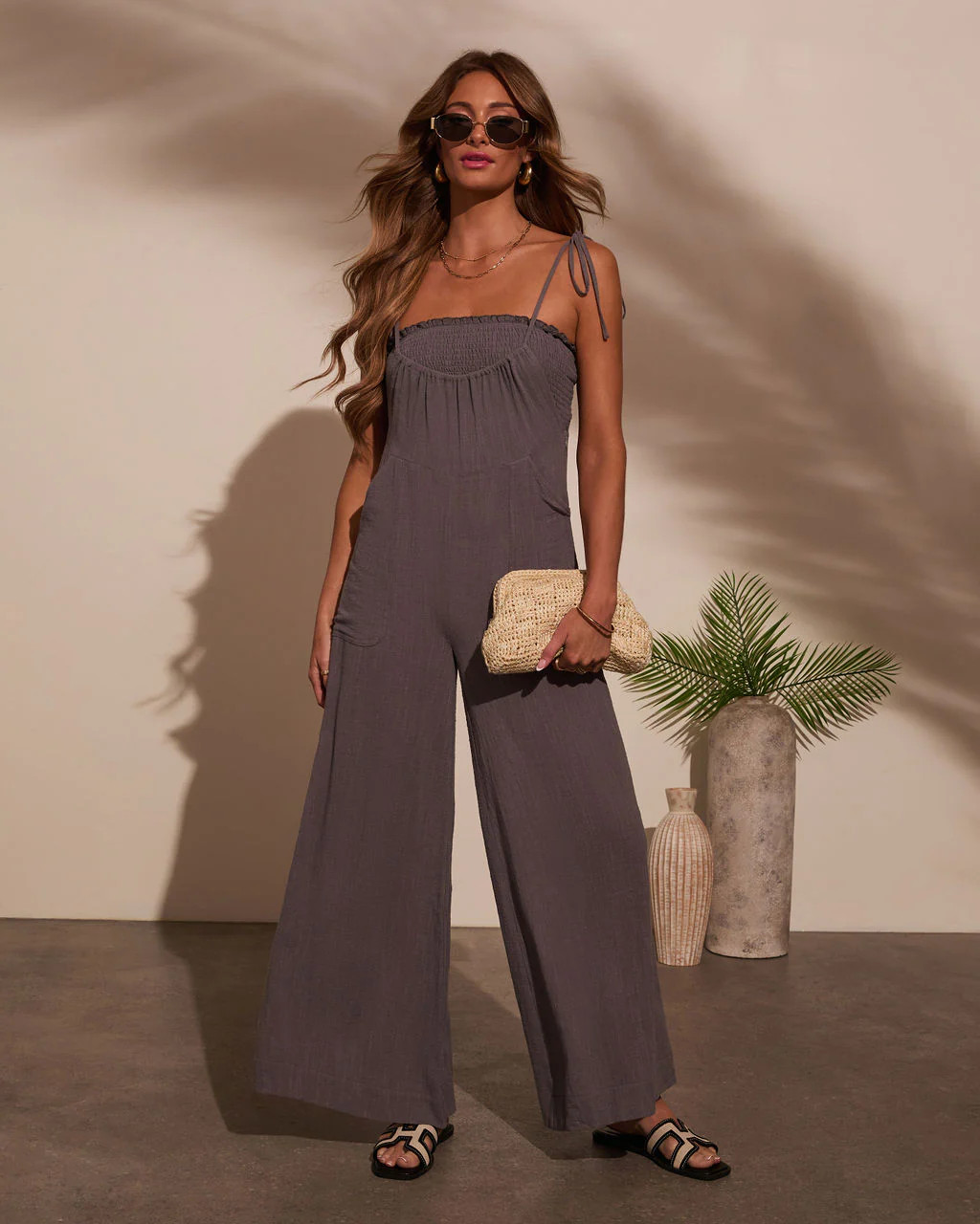 Paradise Pause Smocked Bust Jumpsuit | VICI