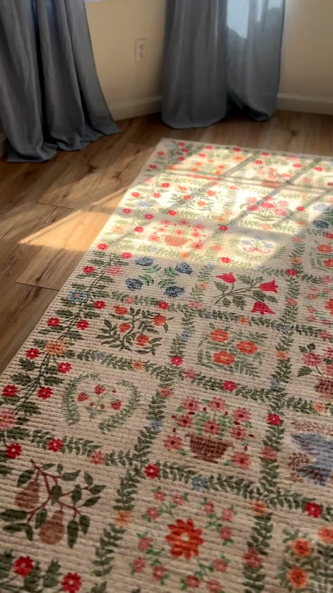we are updating our old home office space into a more functional room for the whole family! My vision was a whimsical storybook garden aesthetic: playroom, office, and sitting area where we can all enjoy! outside the windows is one of my rose gardens. once in bloom, the red climbing roses climbing up the bay windows glow in the sunshine! thought this rug captured that exact feeling 💛

#LTKdayinmylife #LTKmomlife #LTKHome