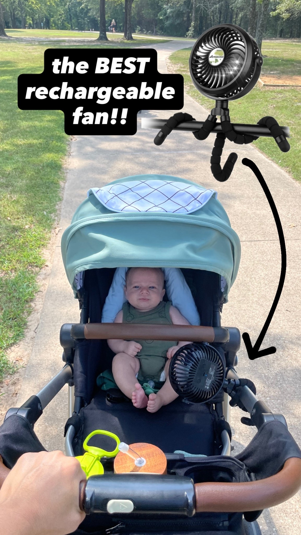 We’ve been using this fan for 3 years now! So easy to grab and go, connect to anything, 3 fan speeds, different light settings & rechargeable!! 

#LTKBaby #LTKSaleAlert #LTKActive