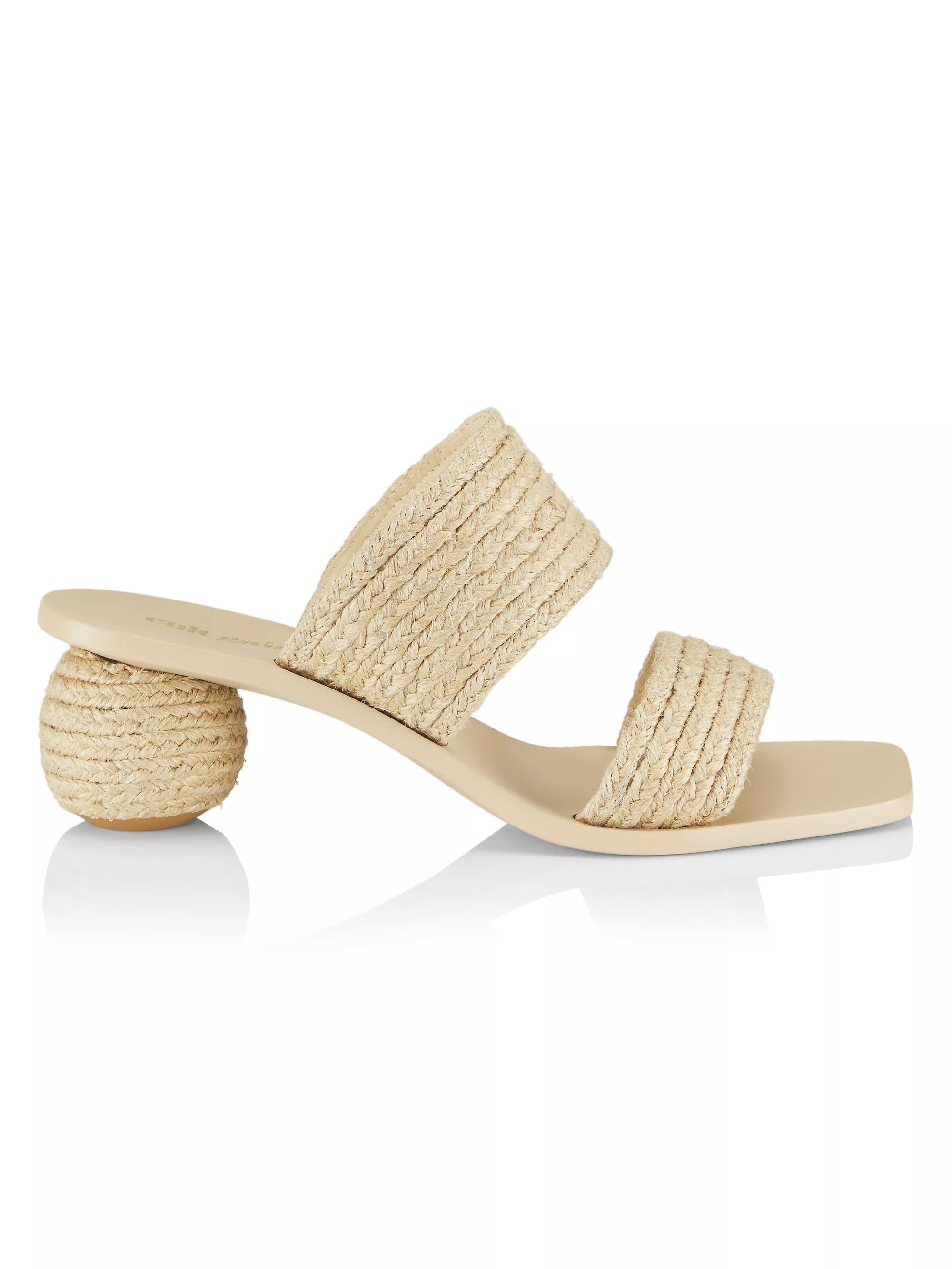 Jila 50MM Jute Spherical Sandals | Saks Fifth Avenue