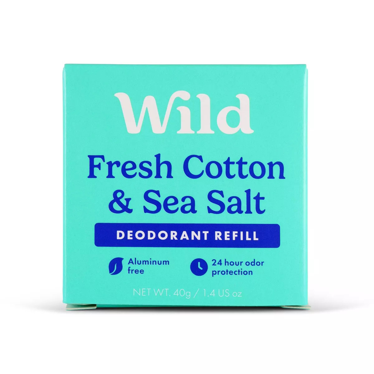 Wild Cosmetics Cream Deodorant Refill - Fresh Cotton & Sea Salt - Aluminum-Free 1.4oz | Target