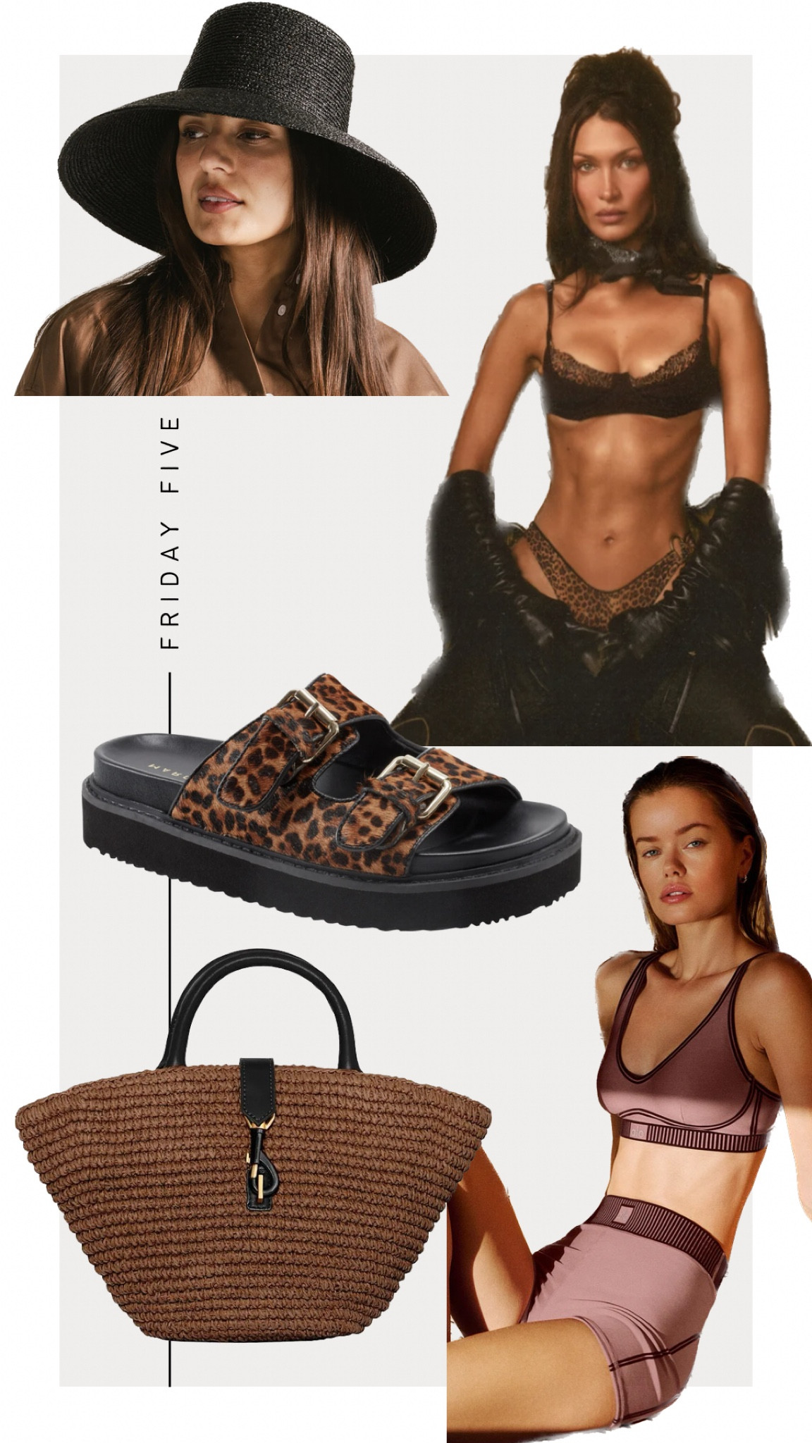 Friday Five: 3-28-25

1. Gigi Pip Jolie Packable Straw Bucket Hat - Code: Kristin15 
2. Frankie’s Bikinis X Bella Hadid at Lulu’s 
3. Marc Fisher Agusta Sandal 
4. Rebecca Minkoff Megan Mini Fan Tote 
5. Alo Airlift Bra and Shorts in Smokey Quartz 



#LTKShoeCrush #LTKSwim #LTKActive