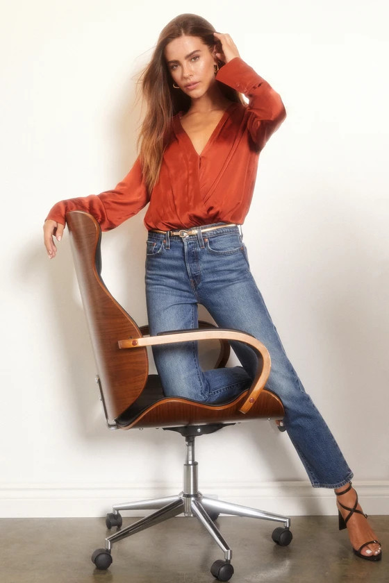 Wedgie Straight Medium Wash High-Rise Cropped Jeans | Lulus (US)