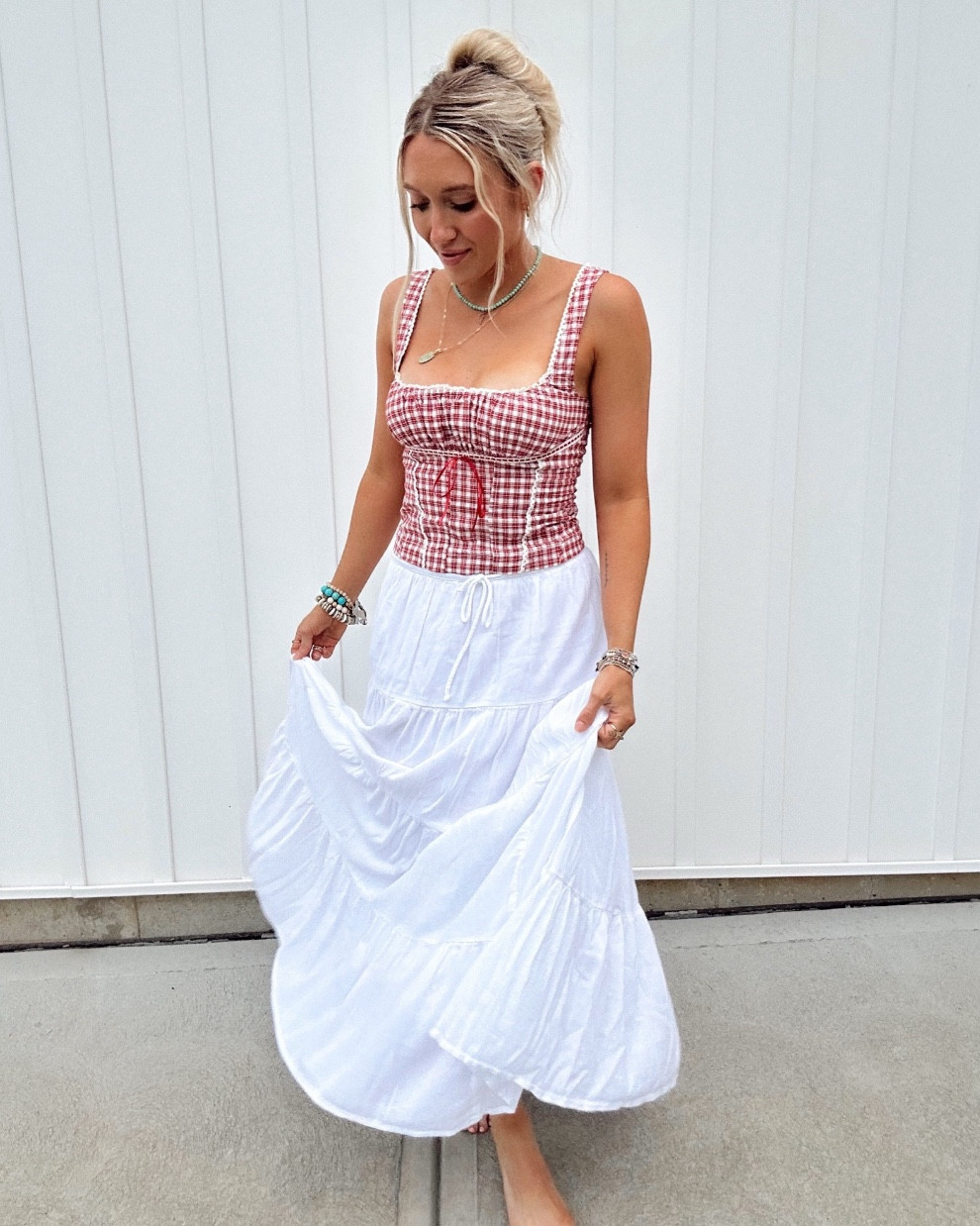 just obsessed with gingham 🍓✨🇺🇸 for summer - this top is perfect for the 4th of July! 

#LTKU #LTKStyleTip