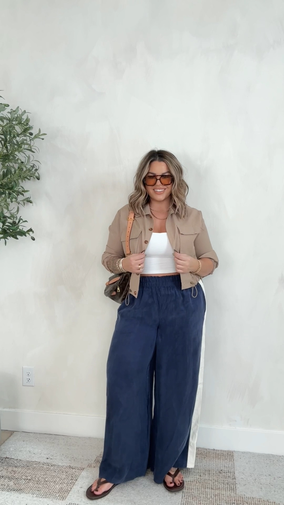 My pants are sold out so I linked three similar options. Tank size large jacket size extra large. 

#Target #Amazon #Midsize #CasualOutfits 

#LTKFindsUnder50 #LTKSaleAlert #LTKMidsize