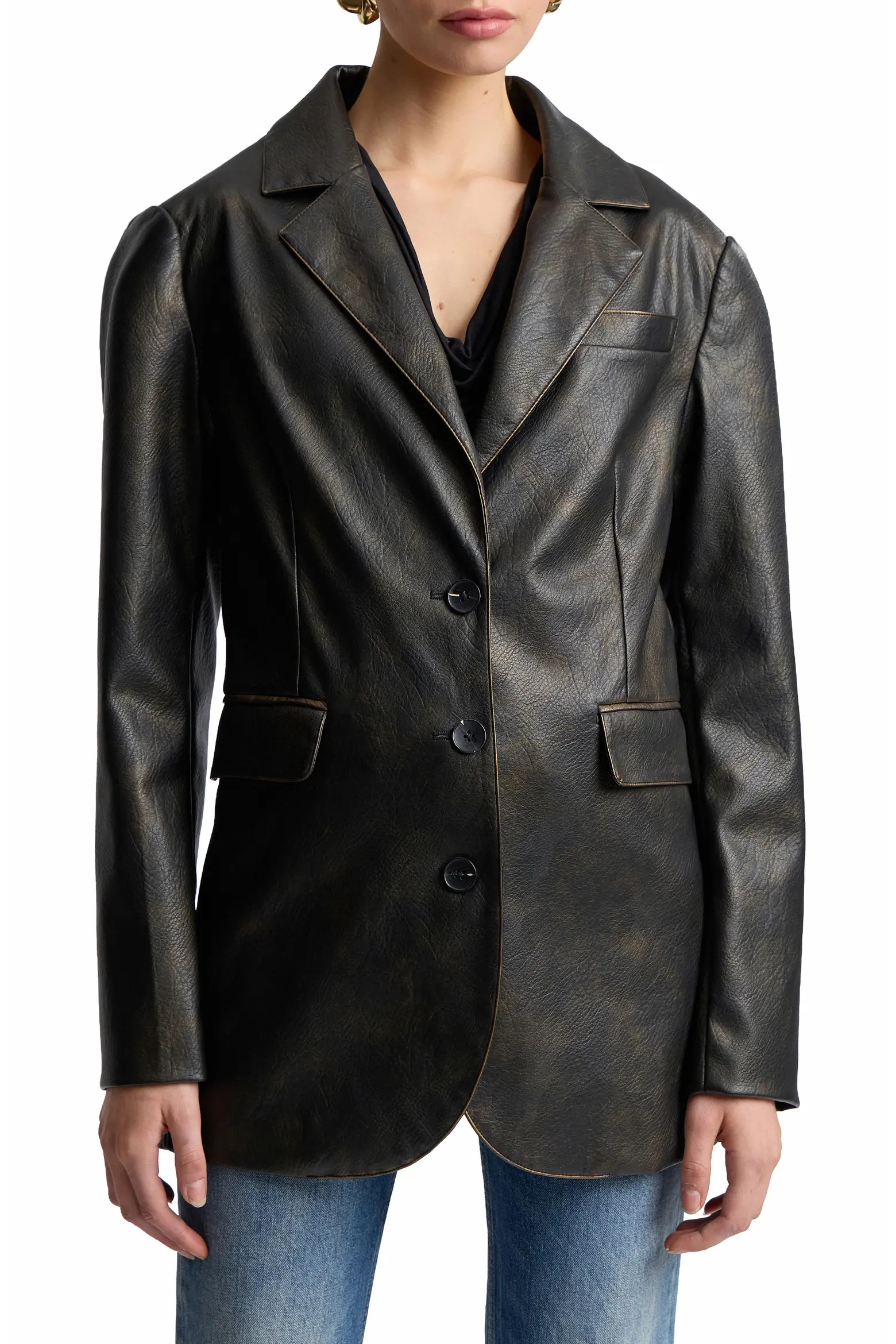 Faux Leather Blazer (Women) | Nordstrom | Nordstrom