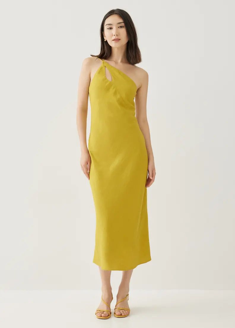 Charlita Linen Column Midaxi Dress | Love, Bonito USA