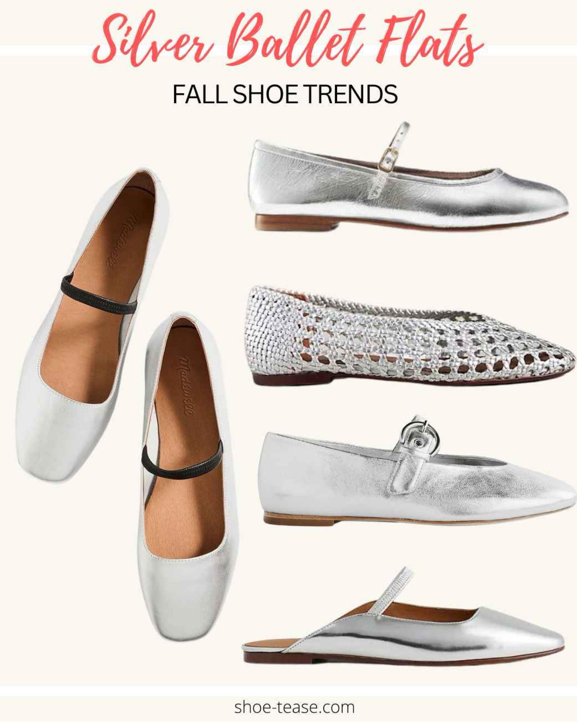 Fall 2024 shoe trends  - silver ballerina flats 

#LTKShoeCrush