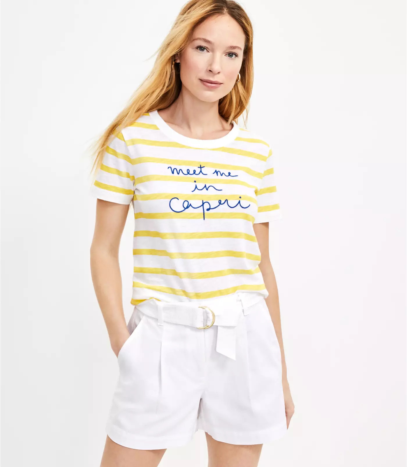 Meet Me In Capri Everyday Crew Tee | LOFT | LOFT