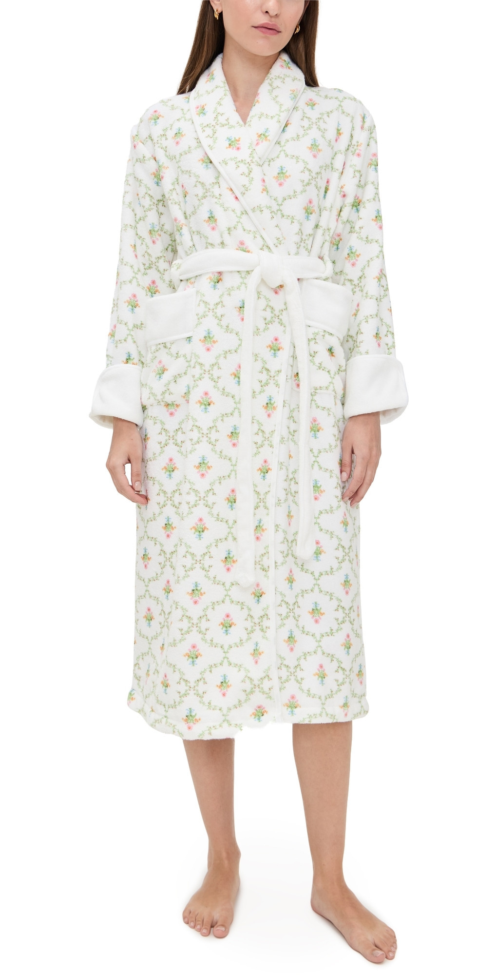 Hill House Home The Hotel Robe Pastel Trellis S/M | Shopbop