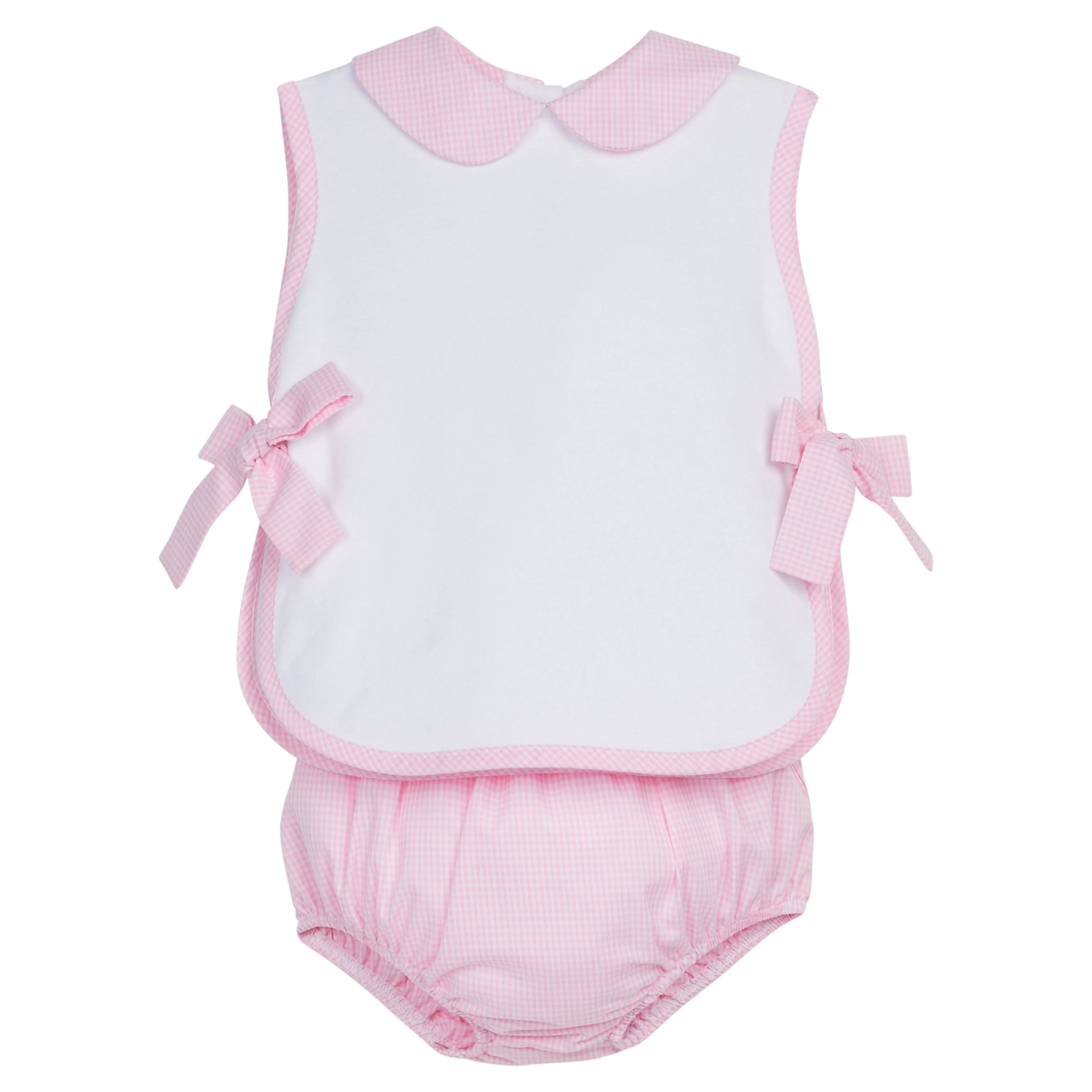 Diaper Cover Set - Gingham Baby Girl Clothes | Little English