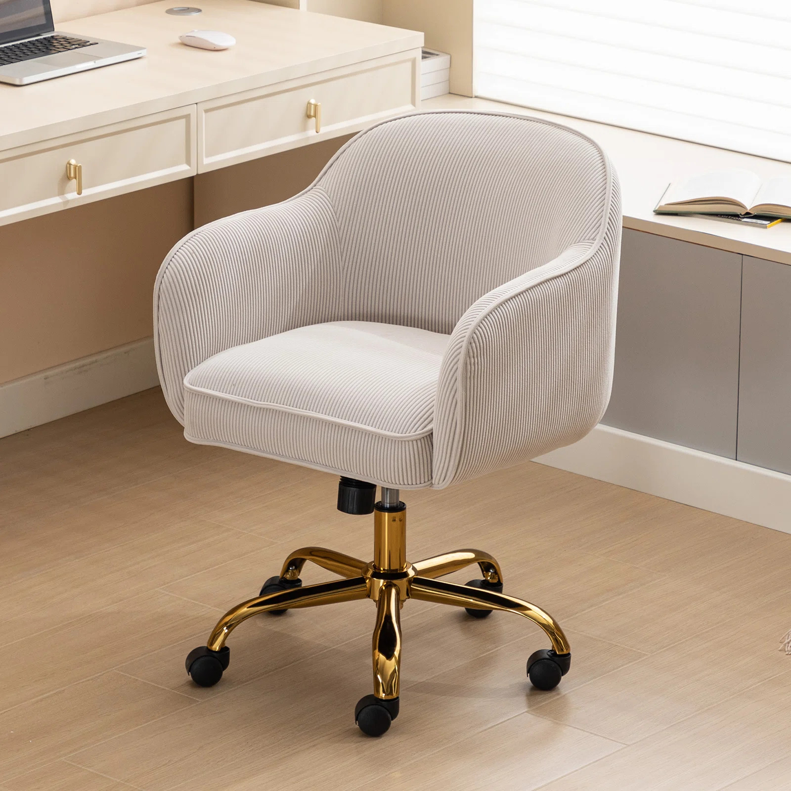 Mercer41 Dinorah Velvet Office Swivel Chair Height Adjustable & Reviews | Wayfair | Wayfair North America