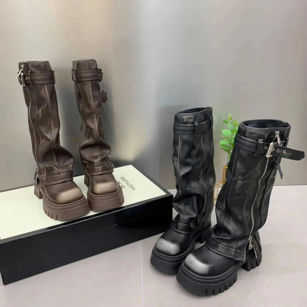 NEW Autumn Winter Flats Heel Women Long High Quality Leather Ladies Knight Casual Knee-High Boots... | DHGate