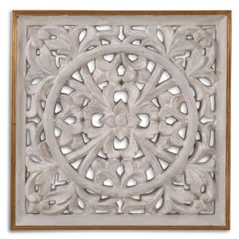 Antiqued White Stained Wood Wall Décor | Wayfair North America