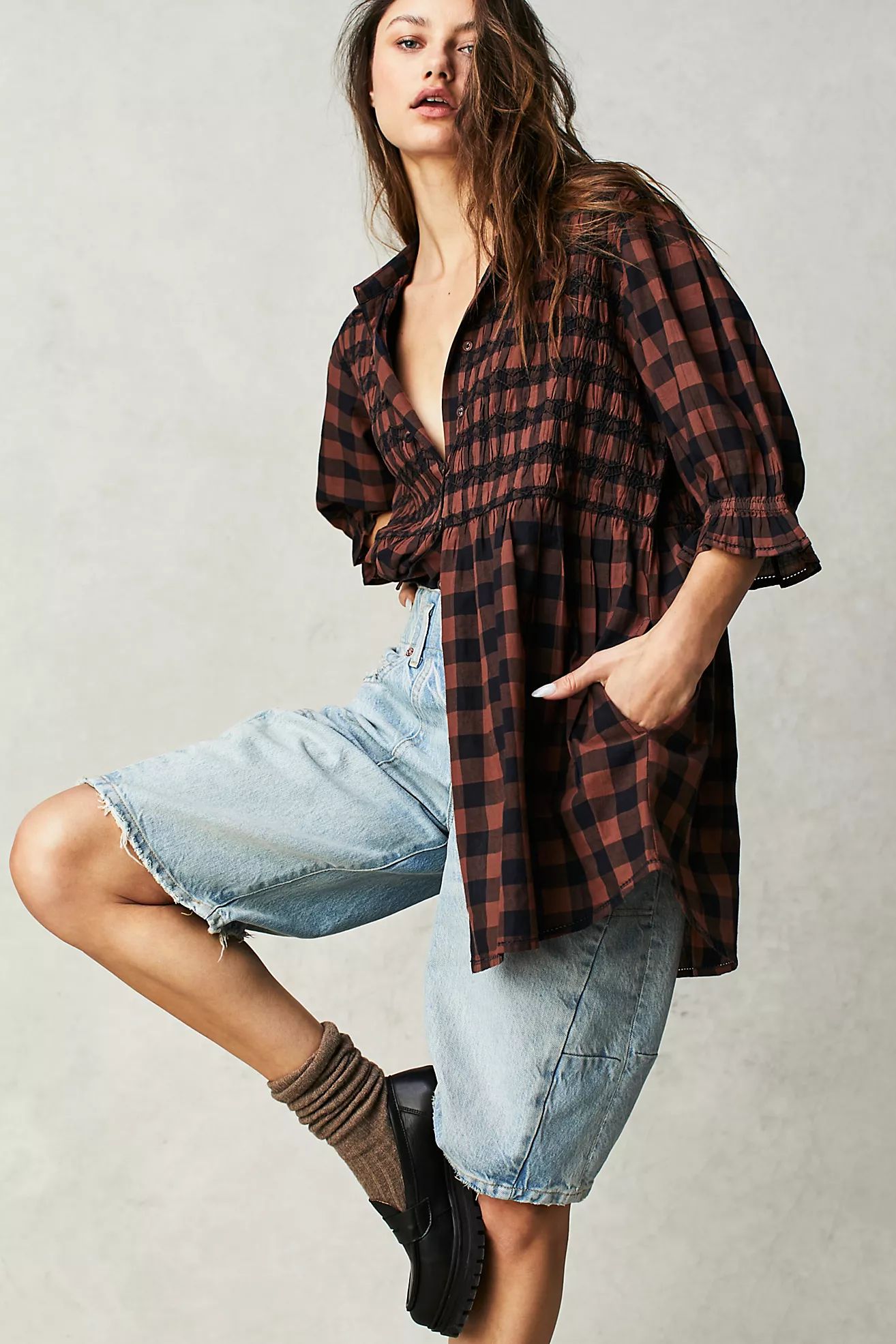 Charlotte Plaid Tunic | Free People (Global - UK&FR Excluded)