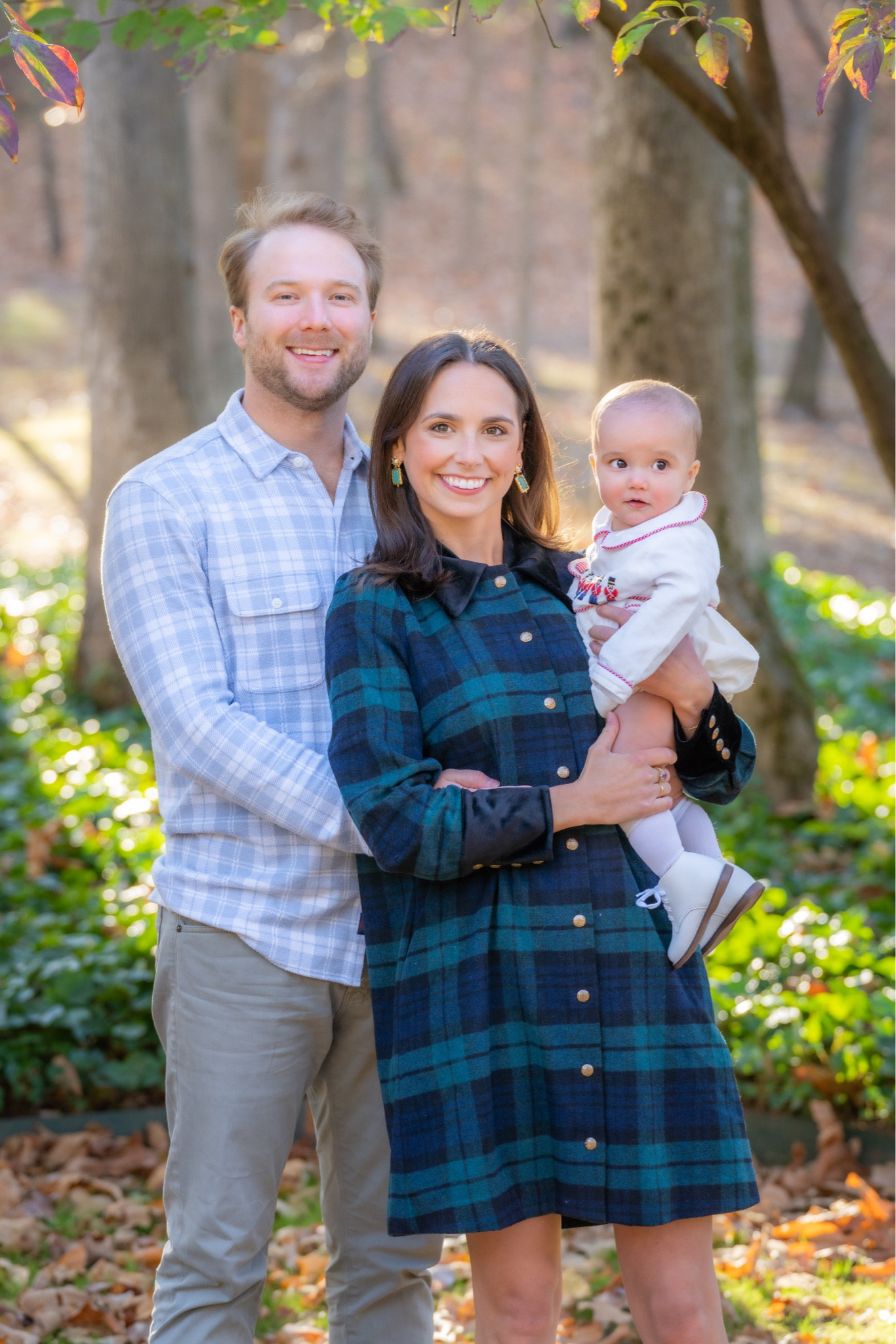 Plaid button down dress! Gold buttons! Holiday dress! 🤍

#LTKSeasonal