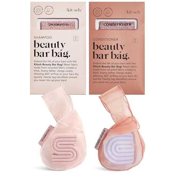 Kitsch Bar Soap Saver Bag – Patented Mesh Bag Soap Holder for Shampoo and Conditioner Bars - Ex... | Amazon (US)