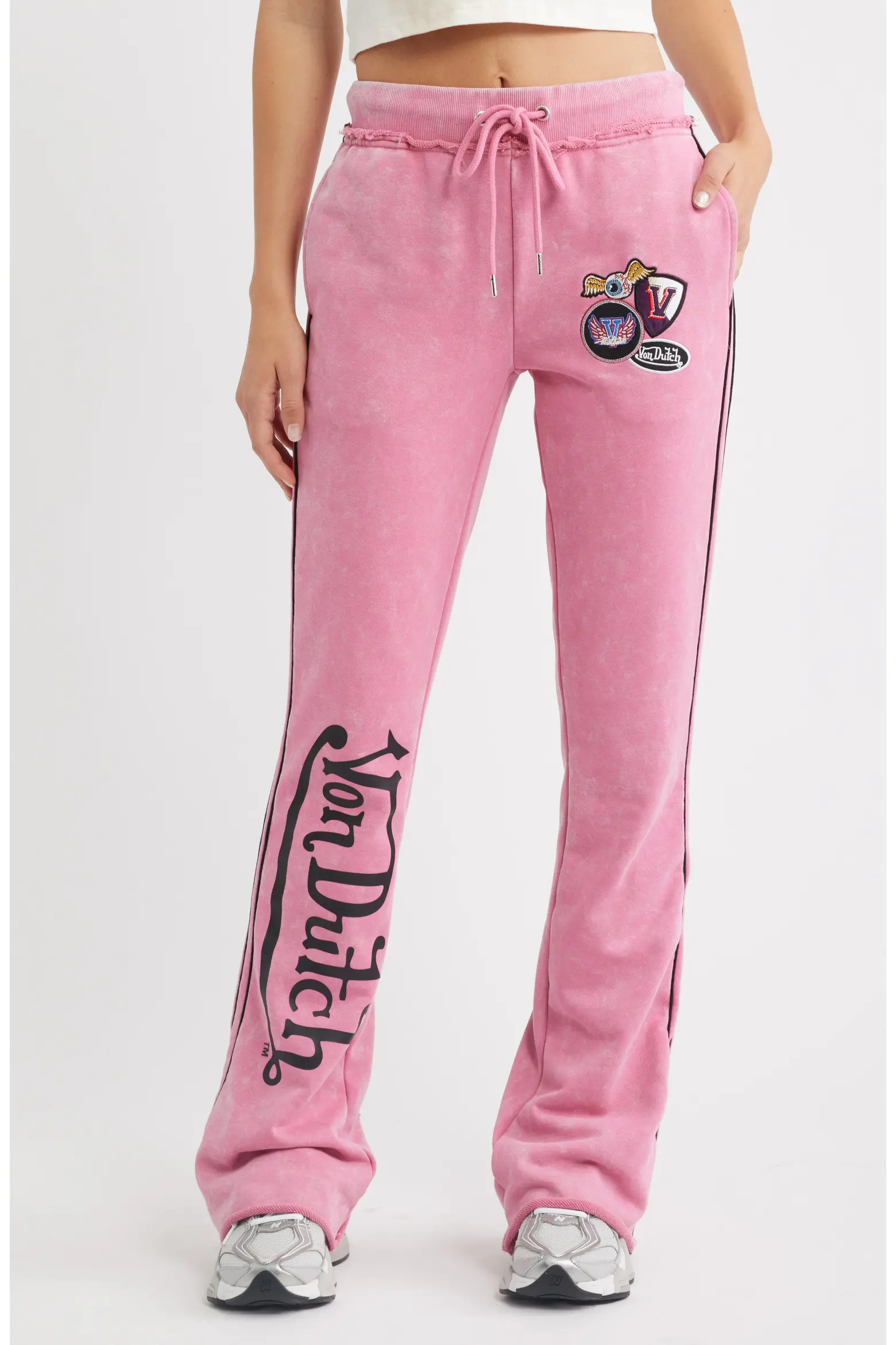 Low Rise Flared Raw Hem Sweatpants (Women) | Nordstrom | Nordstrom