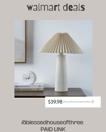 Love this pleated shade lamp. Amazing look for less

Luxe for less / affordable home decor / table lamp / organic modern / 

#LTKHome