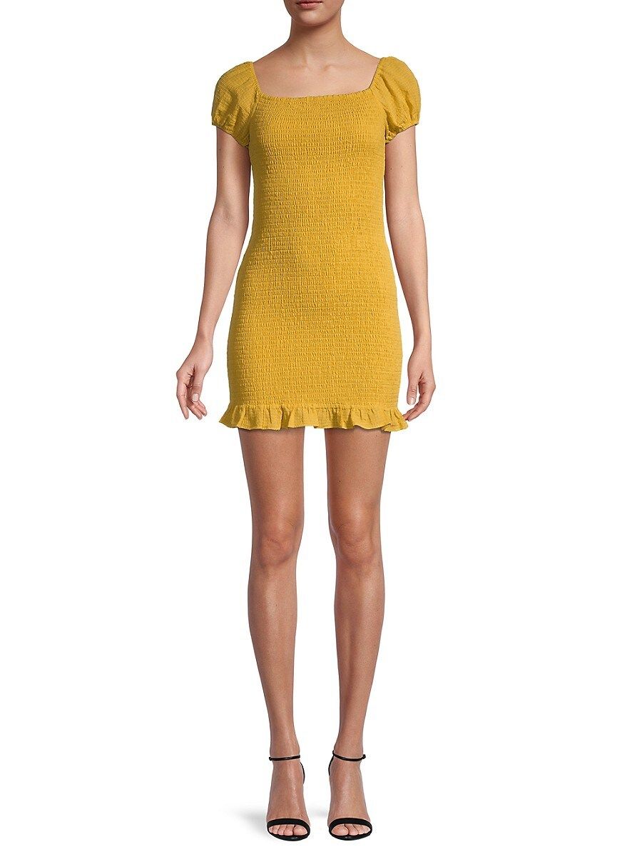 Lost + Wander Women's Daffodil Mini Dress - Yellow - Size L | Saks Fifth Avenue OFF 5TH