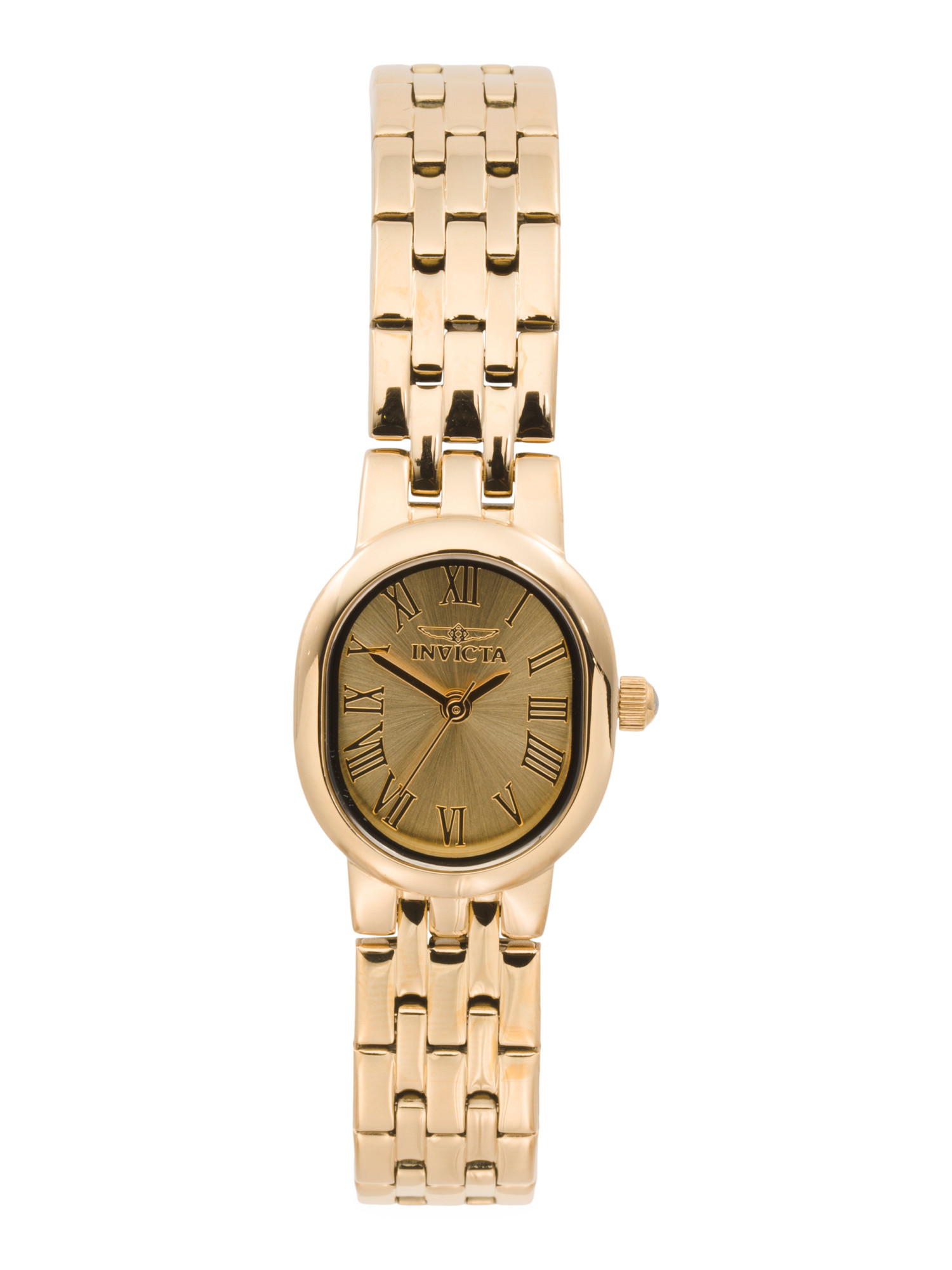 Women's Gold Tone Stainless Steel Angel Oval Bracelet Watch | Mother's Day Gifts | Marshalls | Marshalls