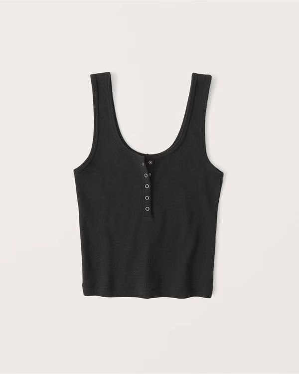 Ribbed Henley Tank | Abercrombie & Fitch (US)