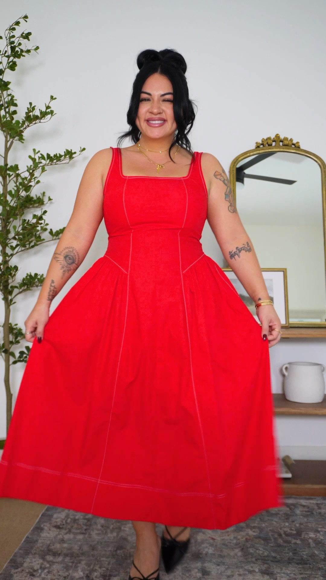 size large in both dresses!

#LTKootd #LTKMidsize #LTKgrwm