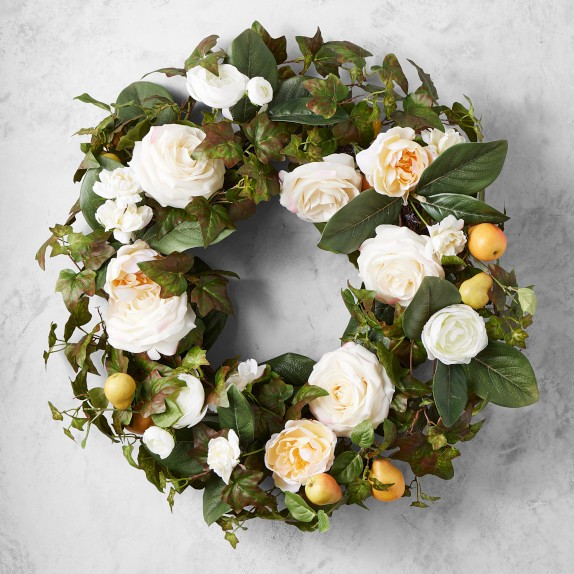 Ivy & Rose UV Protected Faux Wreath & Garland | Williams-Sonoma