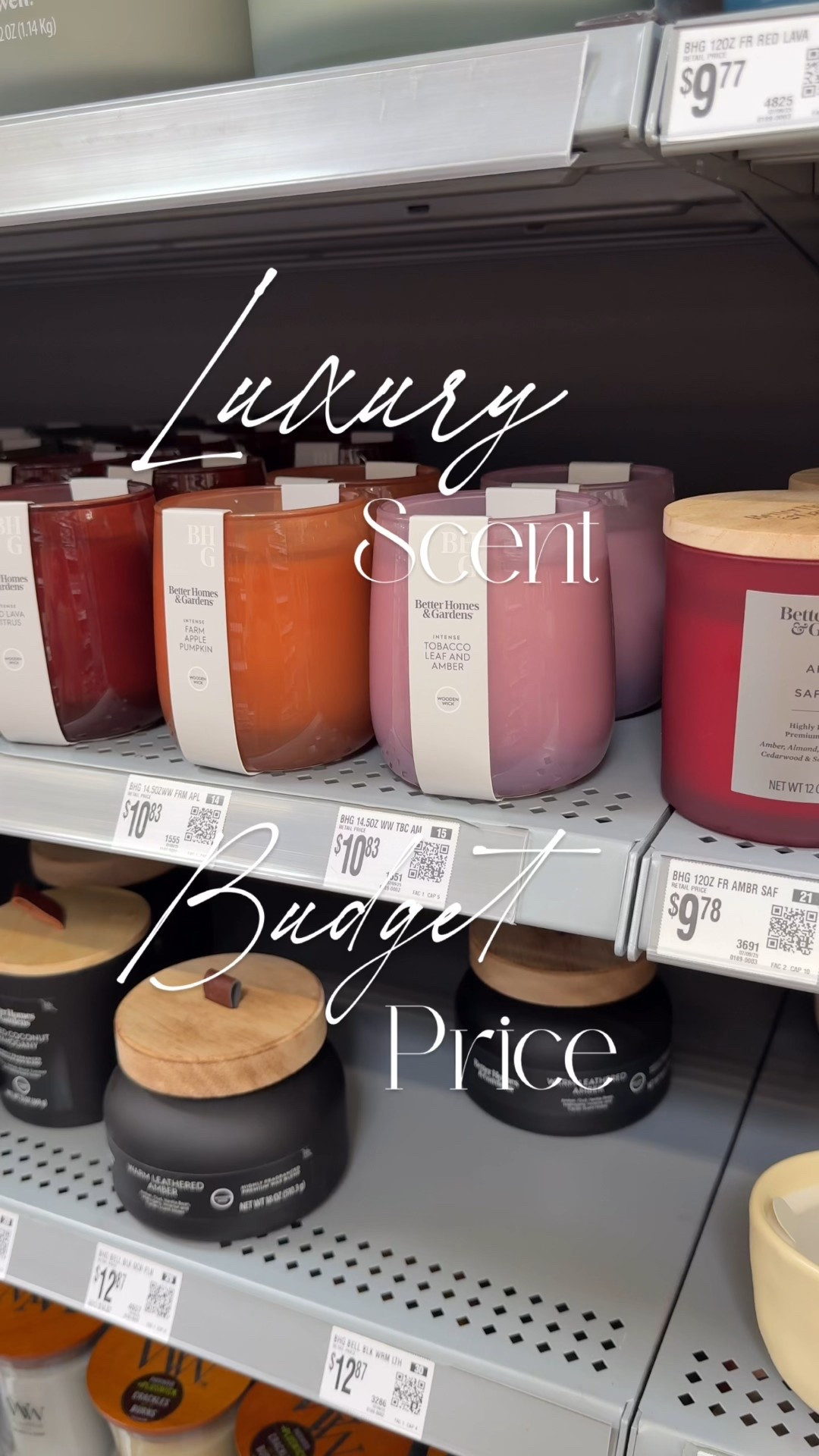 Luxury Scent…Budget Price! These $10
Candles by Better Homes & Gardens are it! ✨

Wood wicks are my fave, especially for fall. The Farm Apple Pumpkin scent will warm your kitchen right up! And the Lava Citrus smells so similar to the expensive Capri Blue Volcano candles for a fraction of the price.  

What’s your favorite scent? 


#LTKSeasonal #LTKautumn #LTKHome