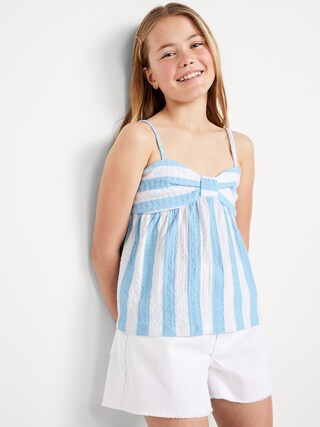 Sleeveless Pucker Tank Top for Girls | Old Navy (US)