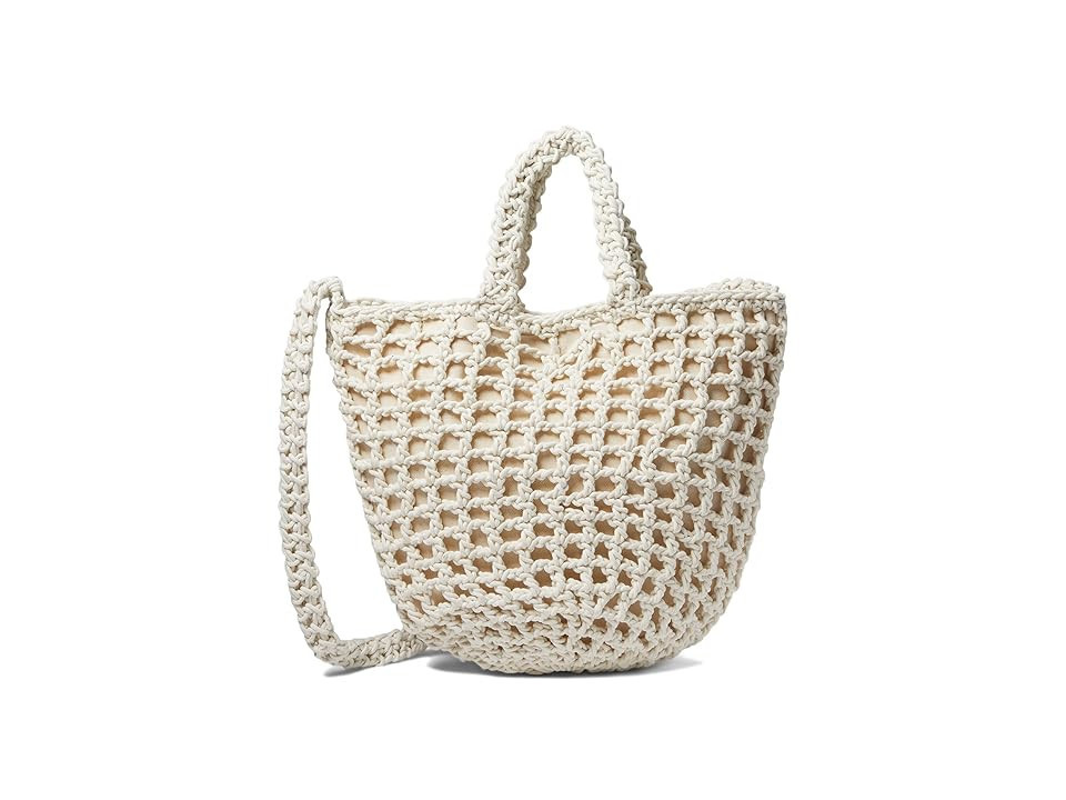 Madewell Crochet Rope Tote Tote Handbags Antique Cream, Cotton/Polyester | Zappos