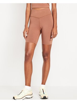 Extra High-Waisted PowerChill Biker Shorts -- 8-inch inseam | Old Navy (US)