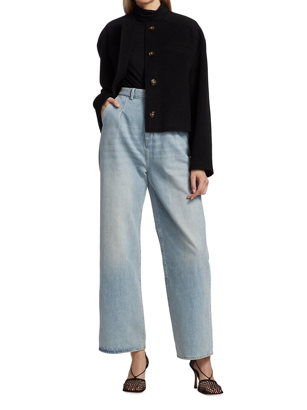 Aspo Wool-Cashmere Cropped Jacket | Saks Fifth Avenue