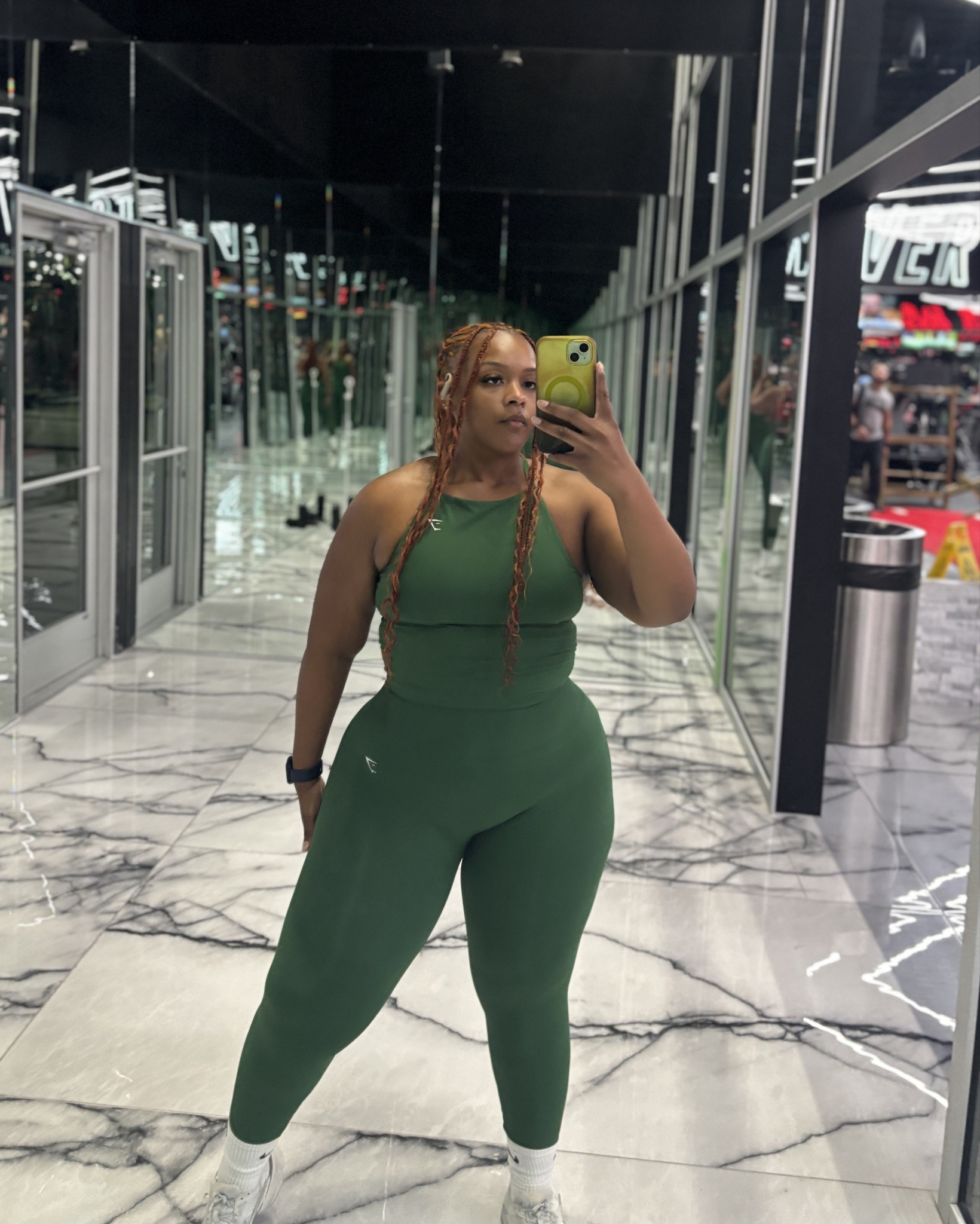 Gymshark 💚

Everyday Seamless Tank With Shelf | Athletic Green 
Size - Large 

Everyday Seamless Leggings | Athletic Green 
Size - XL 

#LTKActive #LTKPlusSize #LTKU