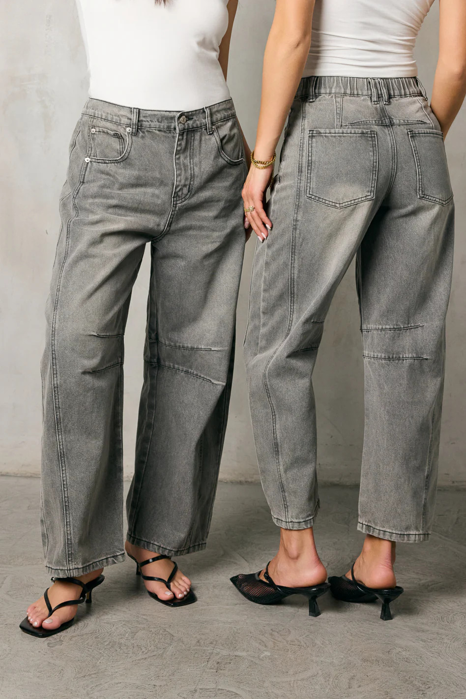 Lisette Barrel Jean in Grey - FINAL SALE | Böhme US