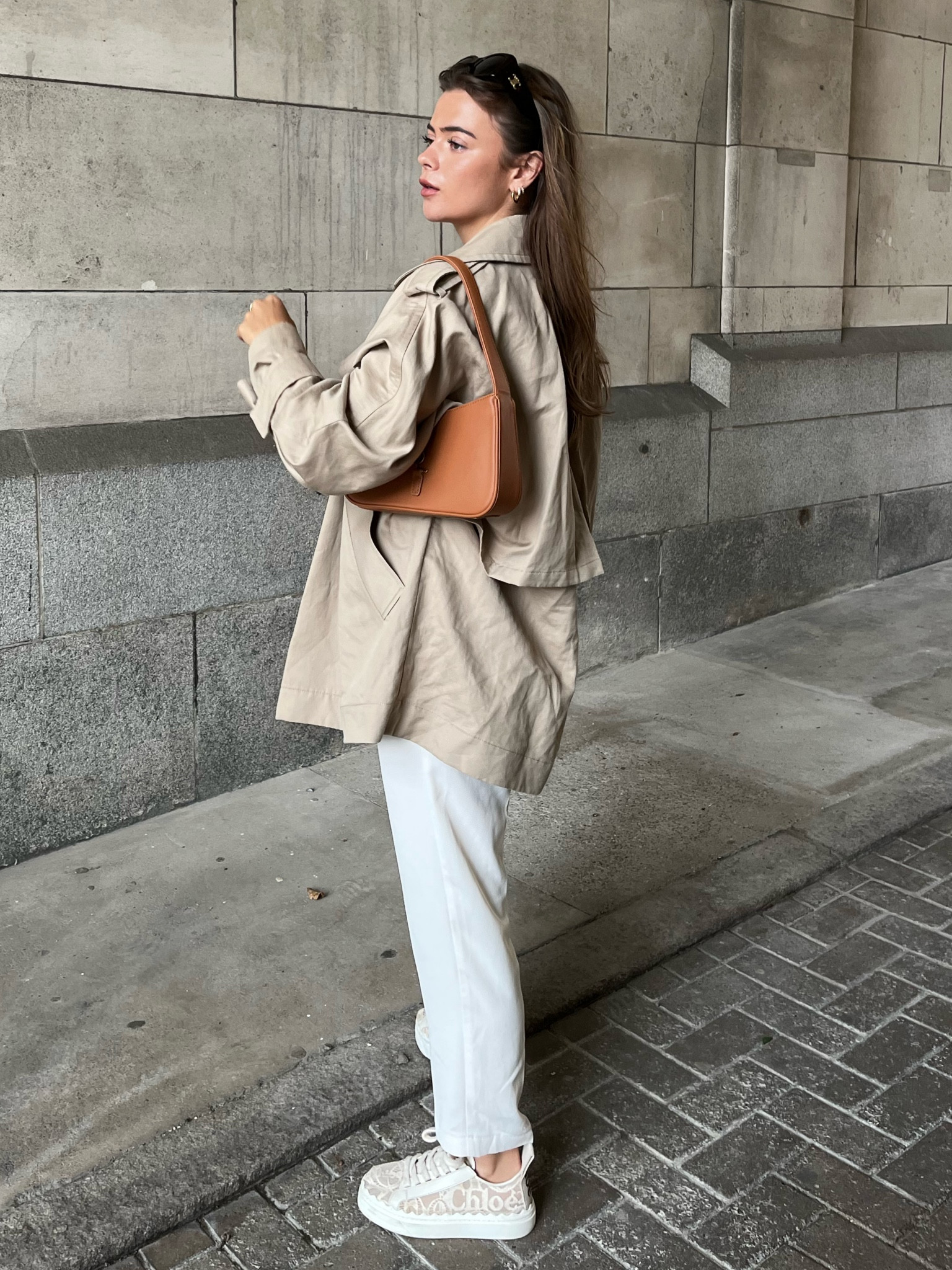 ARKET アーケット ベージュ オーバーサイズ ショートトレンチコート