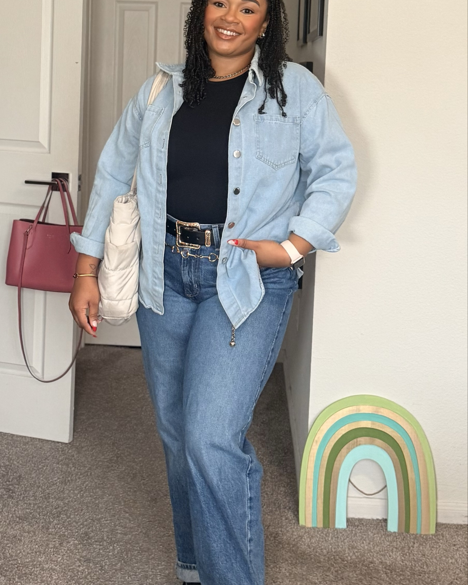 Denim on denim 🩵

#LTKMidsize #LTKPlusSize #LTKPetite