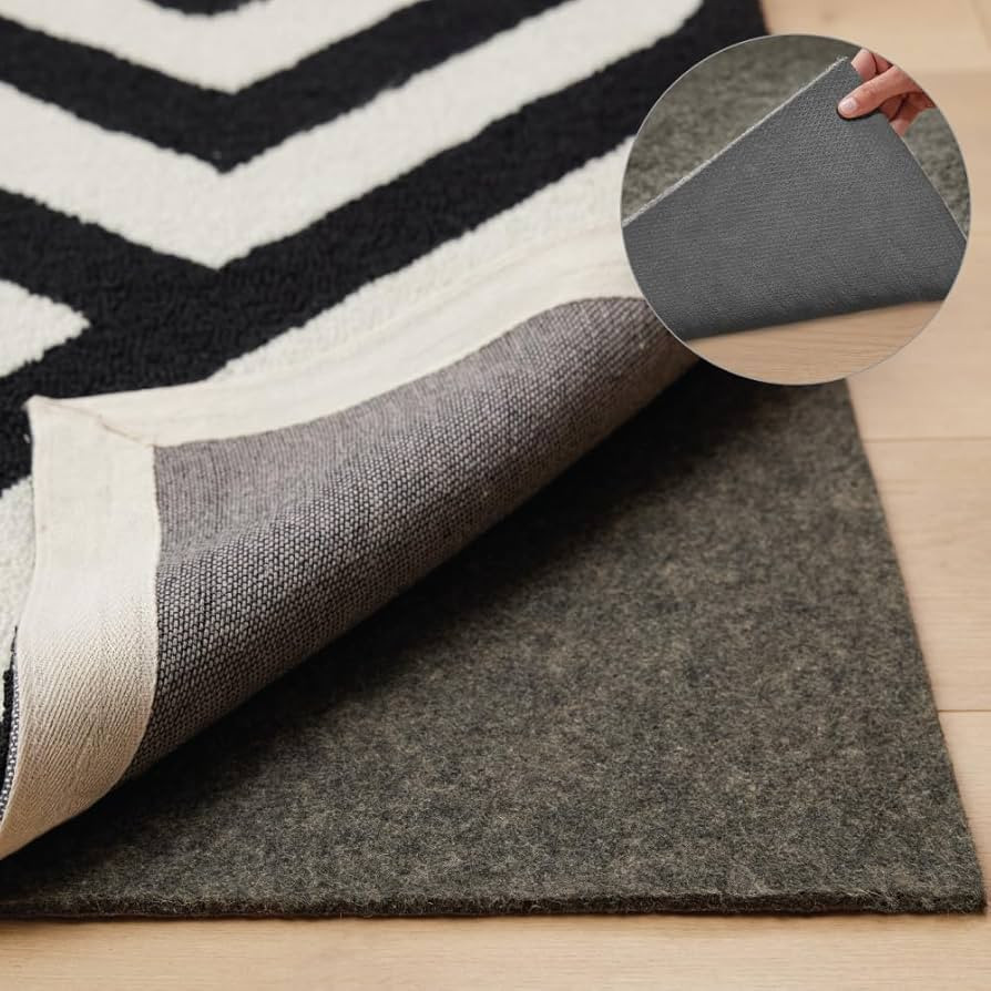 Gorilla Grip Felt and Natural Rubber Stay in Place Slip Resistant Rug Pad, 1/4” Thick, 5x7 FT P... | Amazon (US)