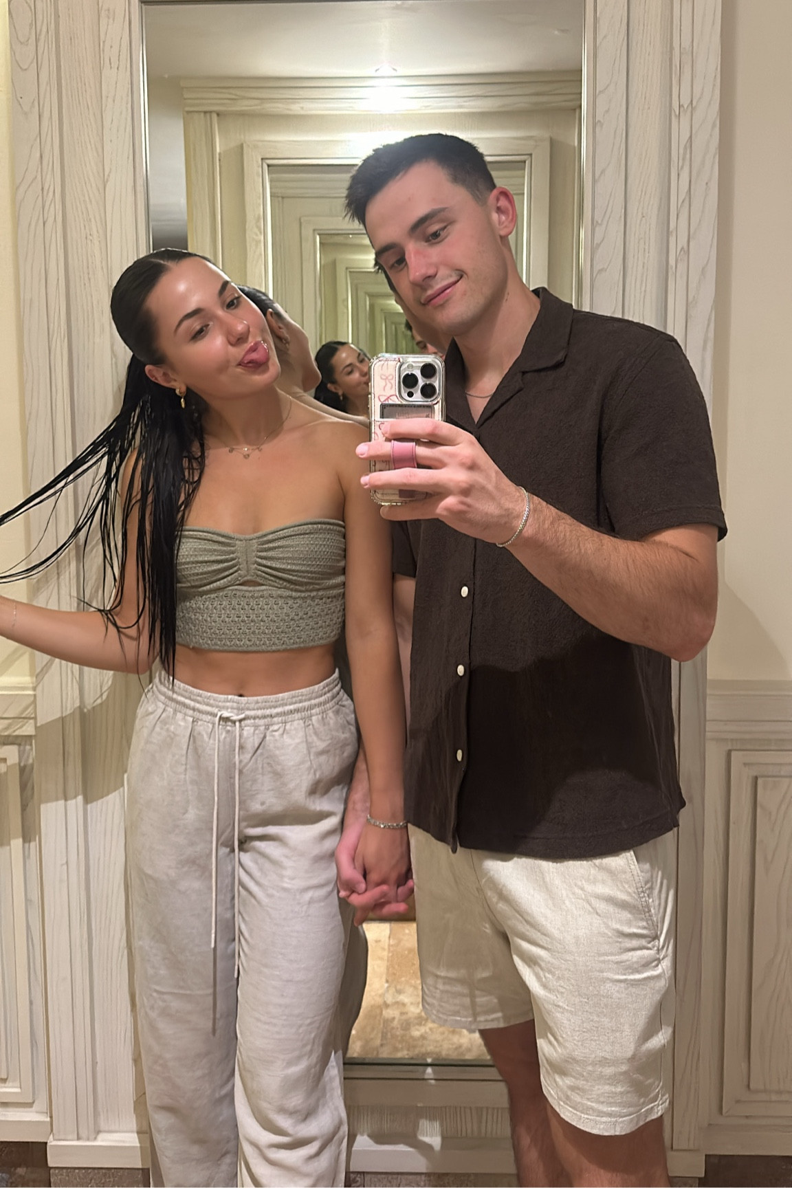 Women’s crochet tube top and linen pants. Wearing XS in top, S in pants. Sam’s shirt is from Zara & shorts are from Hollister

#LTKSeasonal #LTKStyleTip #LTKFindsUnder50