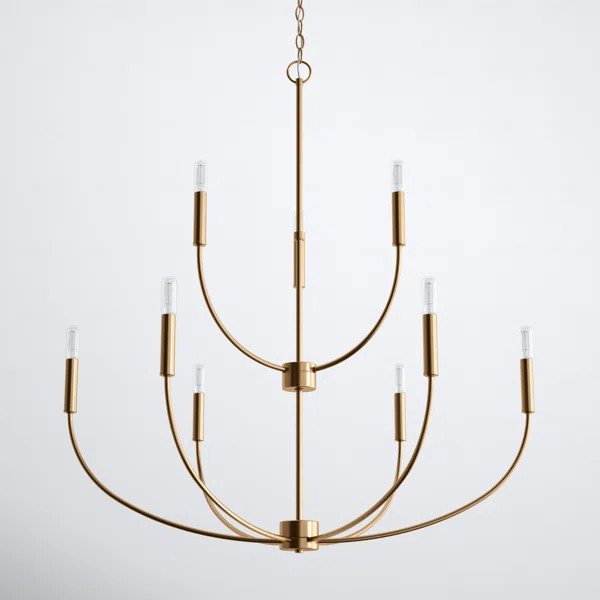 Kendrey 9 - Light Dimmable Classic / Traditional Chandelier | Wayfair North America