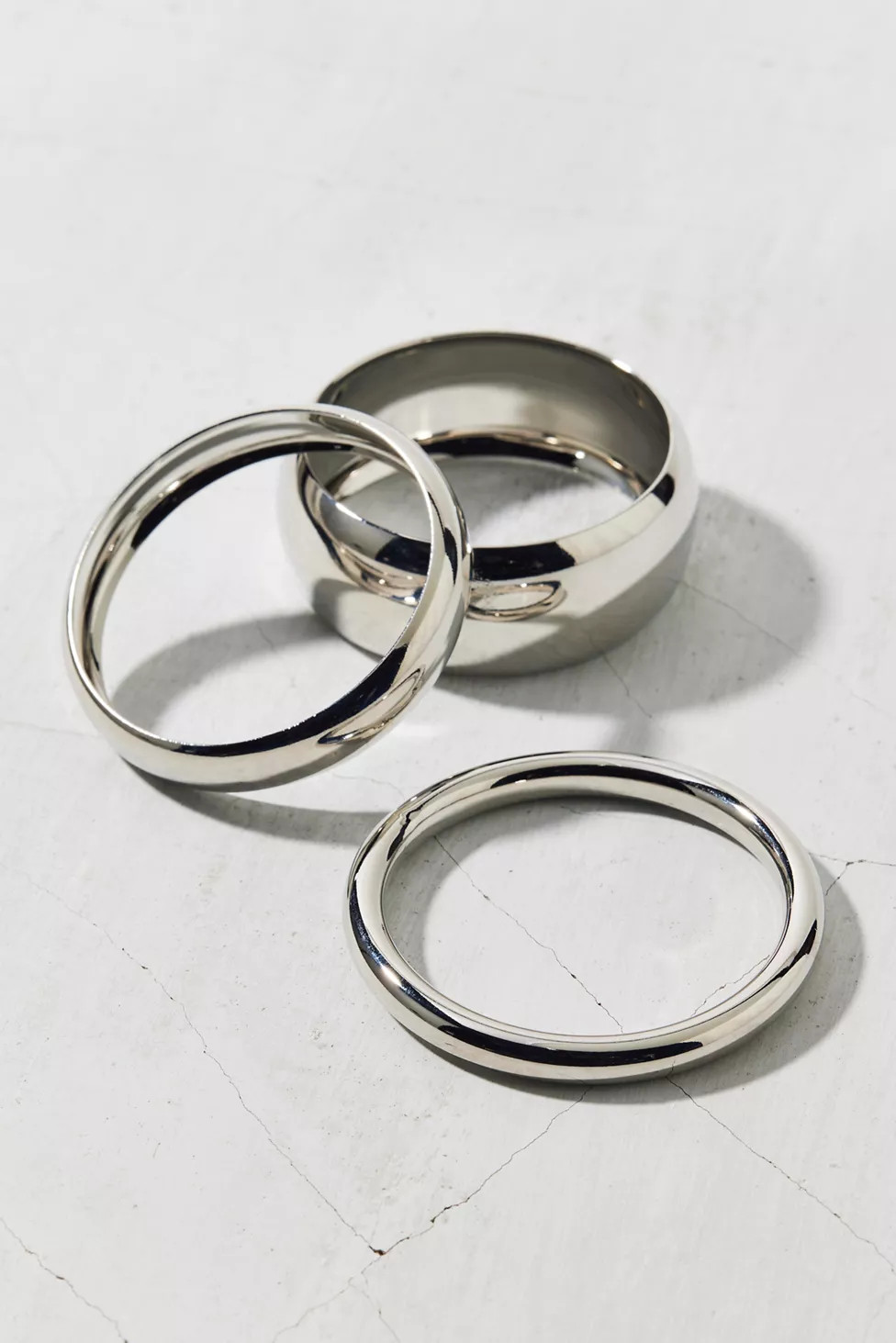 Statement Metal Bangle Bracelet Set | Urban Outfitters (US and RoW)