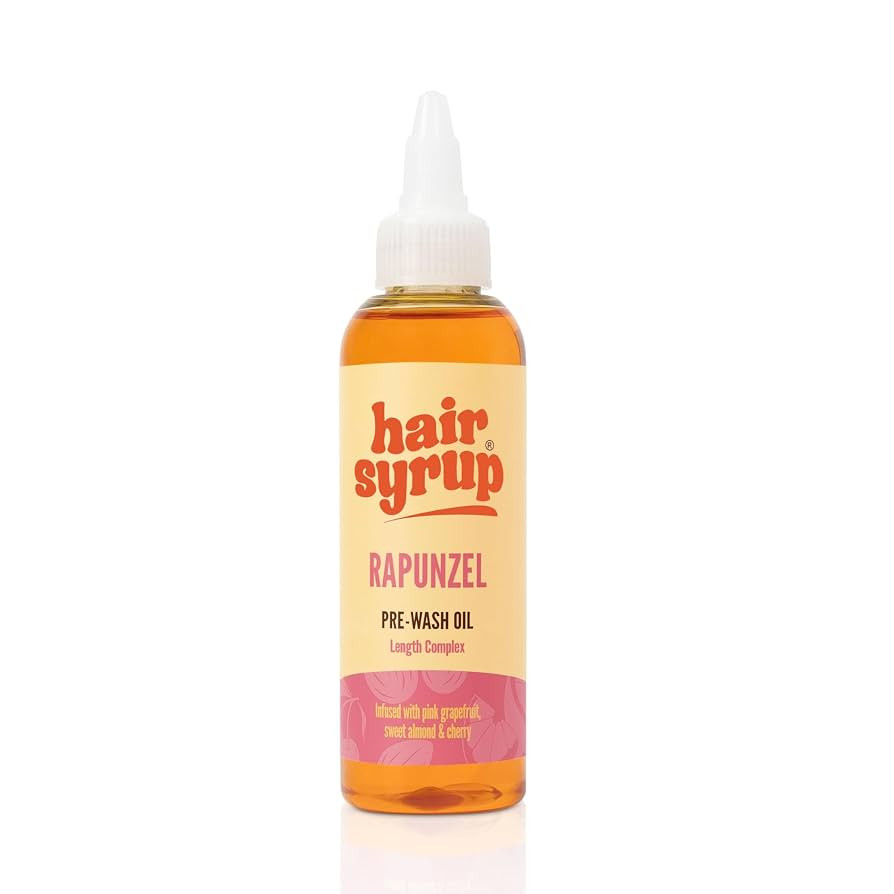 Hair Syrup | Rapunzel Pre-Wash Hair Oil | Infused with Pink Grapefruit, Sweet Almond & Cherry | R... | Amazon (UK)