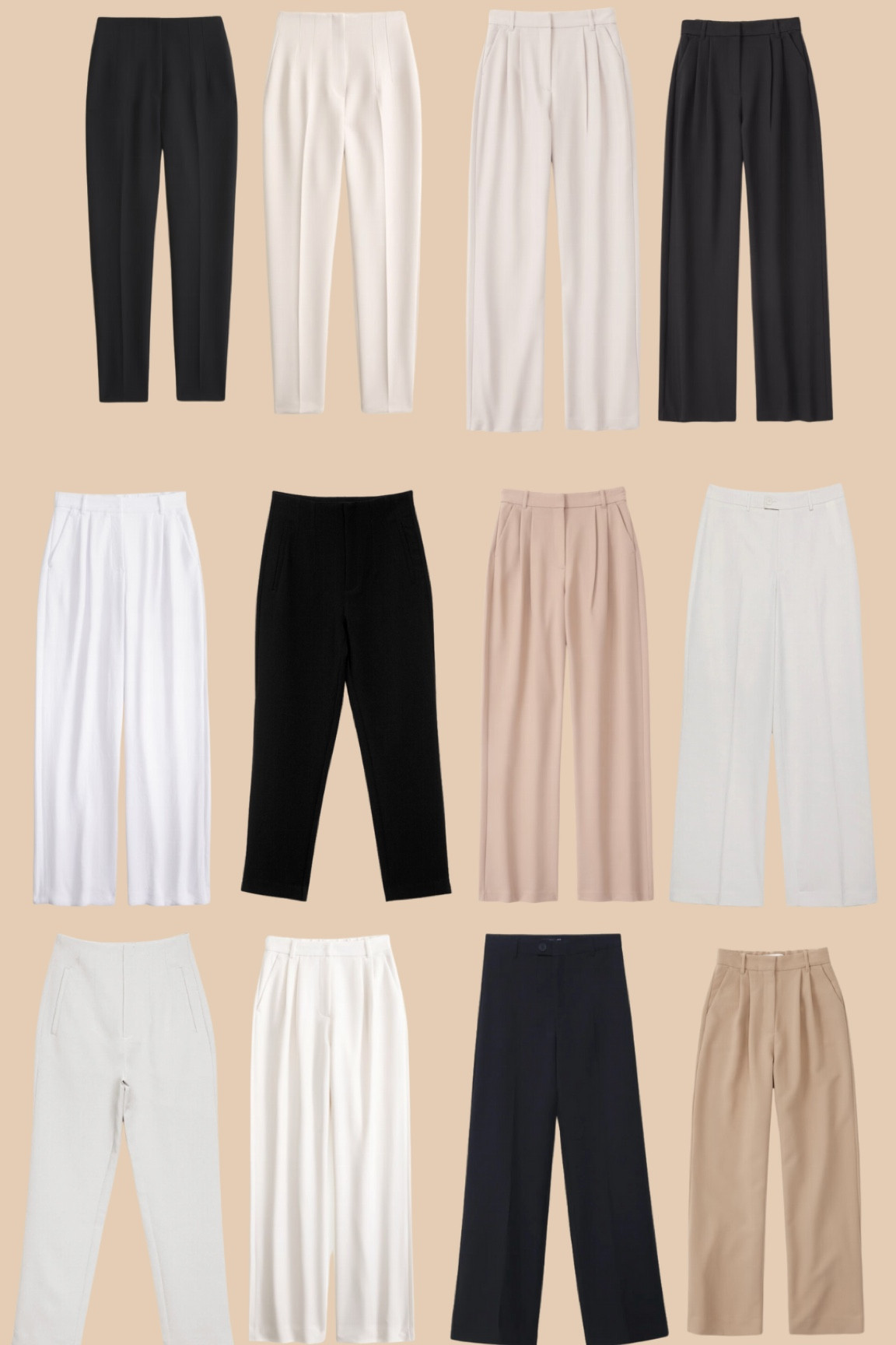 Petite capsule wardrobe - trousers edit #workwear 

#LTKuk #LTKstyletip #LTKworkwear