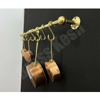 Unlacquered Brass S Hooks - Rack Bar With 8 Removable Kitchen | Etsy (US)