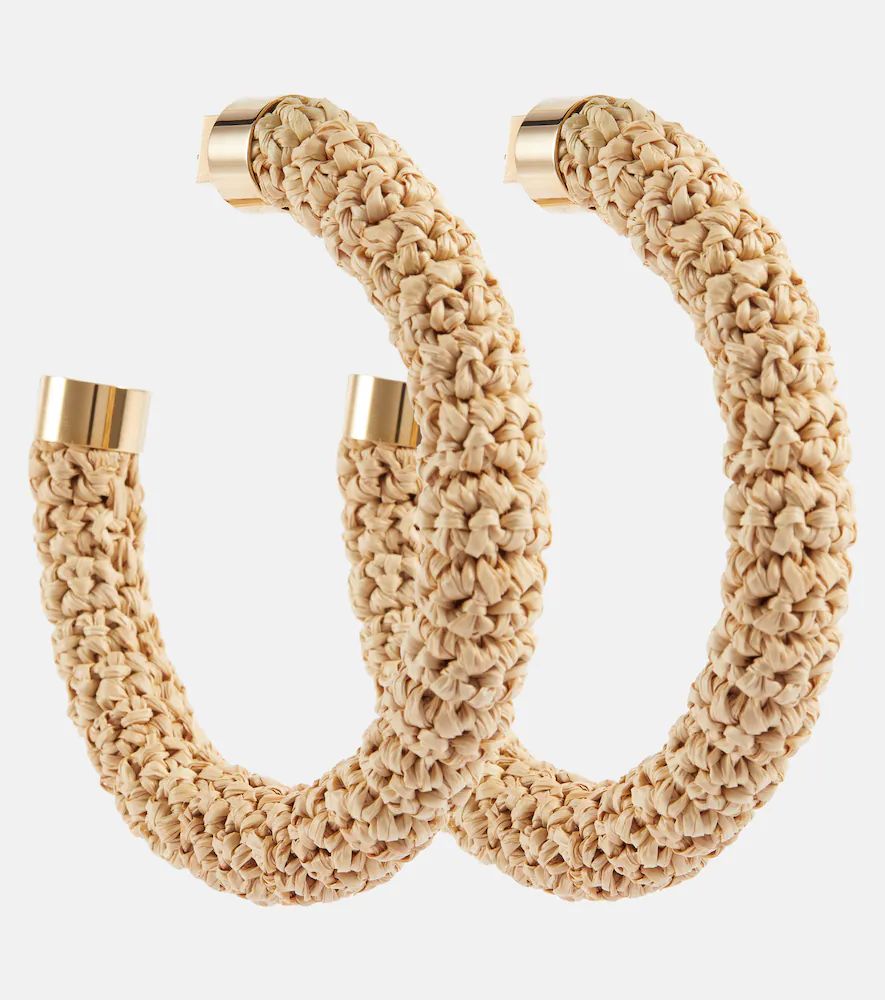 Jacquemus Raffia hoop earrings | Mytheresa (US/CA)
