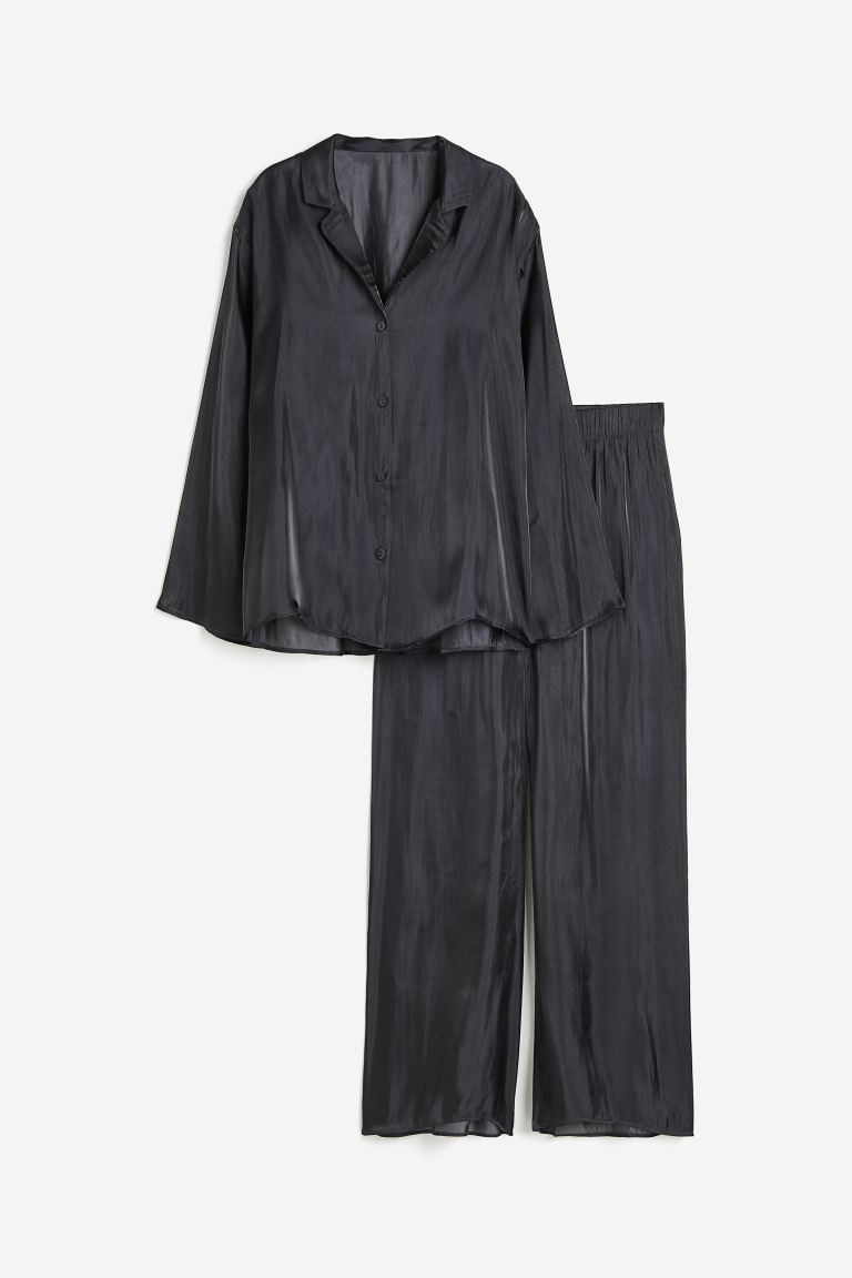 Satin Pajama Shirt and Pants | H&M (US + CA)
