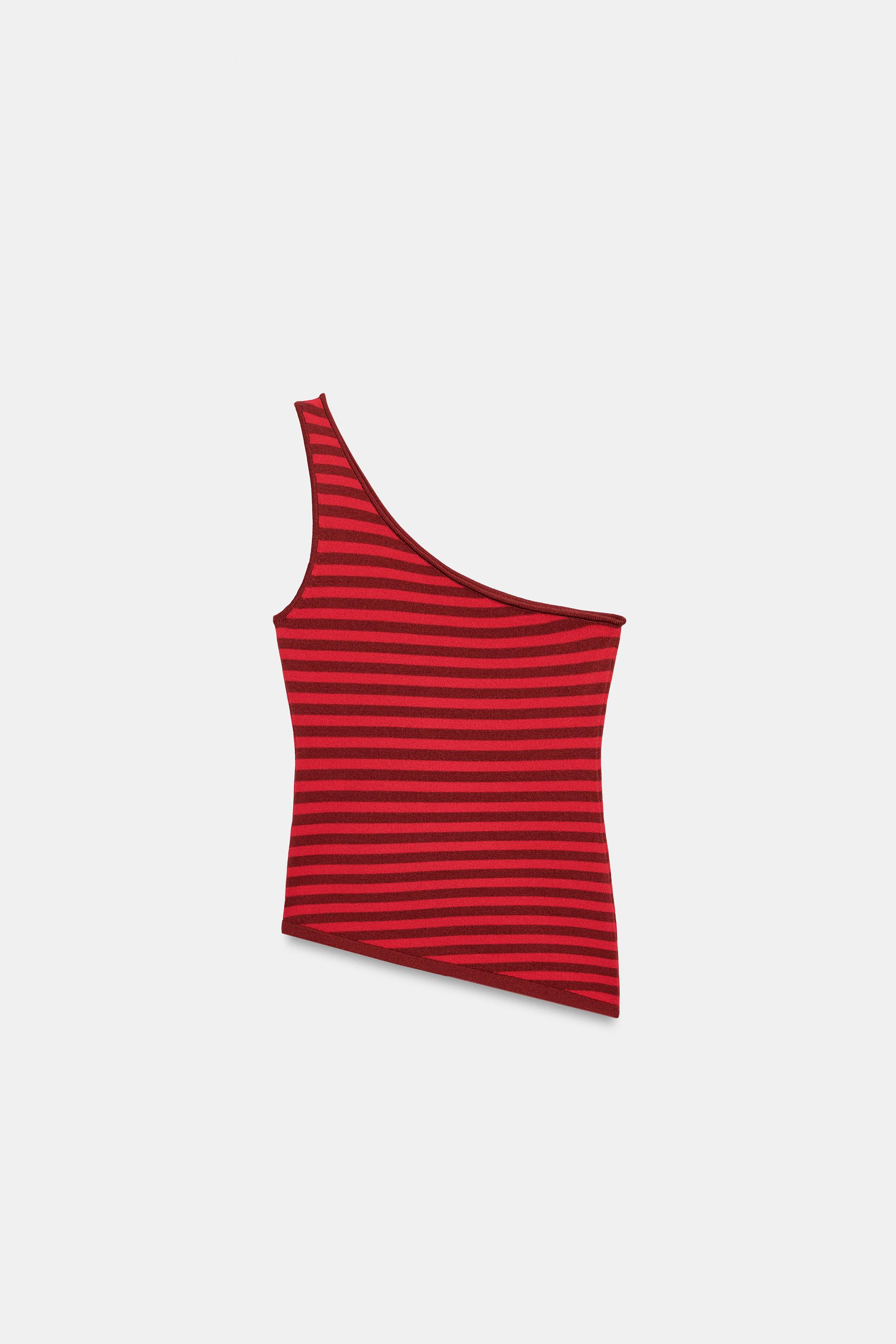 ASYMMETRIC STRIPED TOP | Zara US