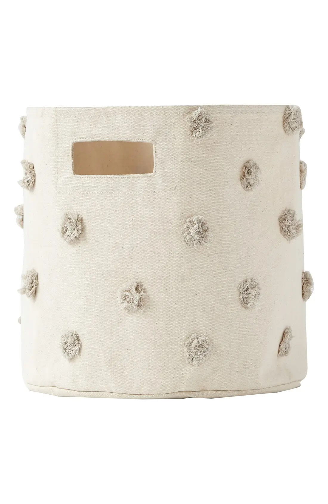Pehr Pompom Canvas Bin, Size One Size - Grey | Nordstrom